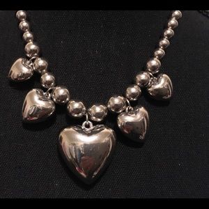 Silver heart necklace